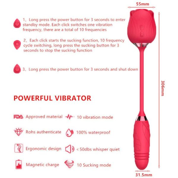 Pulsating Rose Vibrator