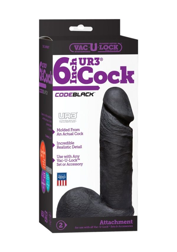 CodeBlack - Realistic UR3 Cock - 6" Cock
