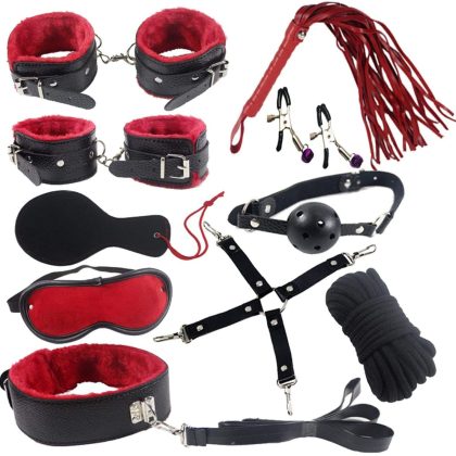 BDSM Set Black & Red