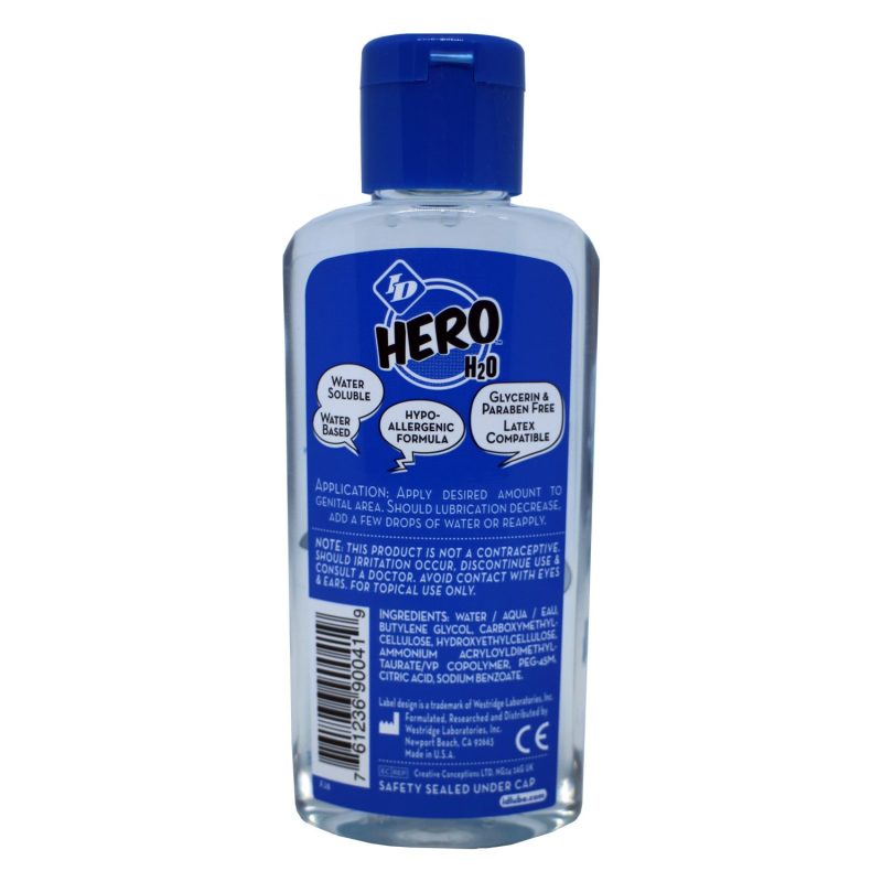 Hero H2O Water Based Lubricant 4.4 Ounce