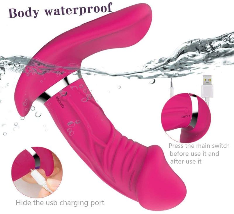 Strapon Rotation Vibrator (Pink)