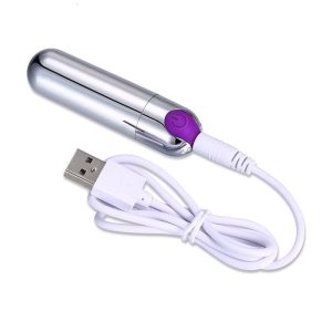 Rechargeable Bullet Vibrator (silver)