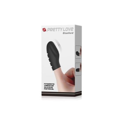 PrettyLove Stanford Finger Vibrator – Black