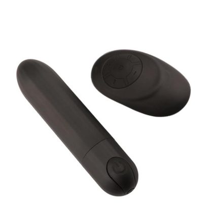 Rechargeable Bullet Vibrator + Remote (Black)