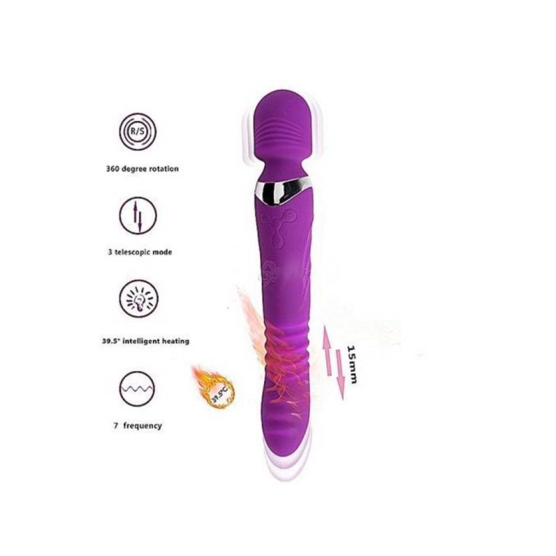 Luckly Magic Wand with Heating Function (Purple)