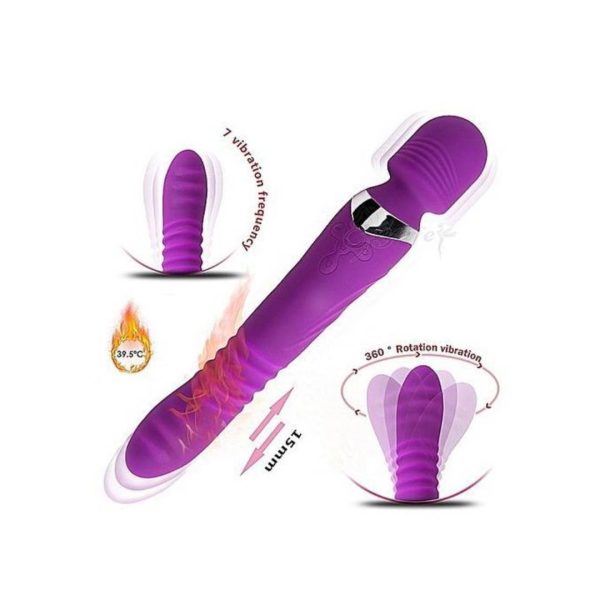 Luckly Magic Wand with Heating Function (Purple)