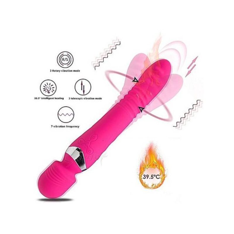 Luckly Magic Wand with Heating Function (Pink)