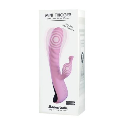 Mini Trigger Silicone Vibrator - Pink- Adrien Lastic