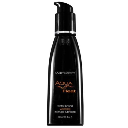 Wicked Aqua Heat Water Based Warming Lubricant 4.0 Oz