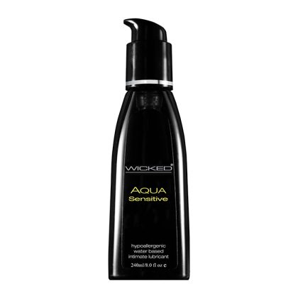 Wicked Aqua Sensitive Hypoallergenic Water Based Lubricant 8.0