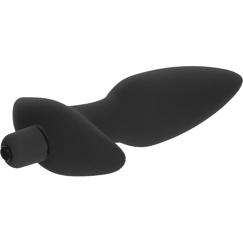 Trinity Vibes Vibrating Silicone Anal Plug (Black)