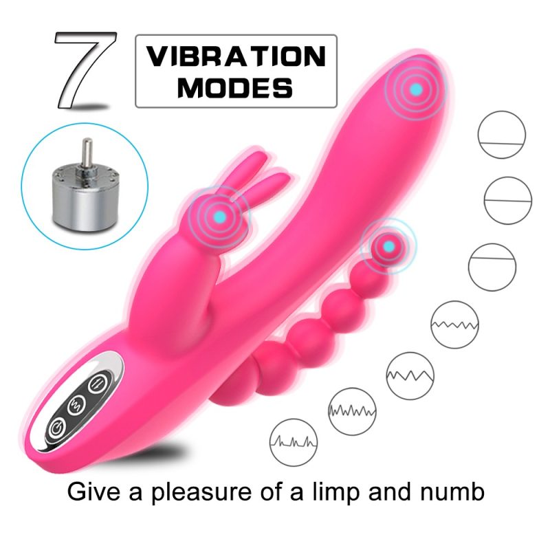 Ao Lei Rabbit Vibrator - Tripple Head