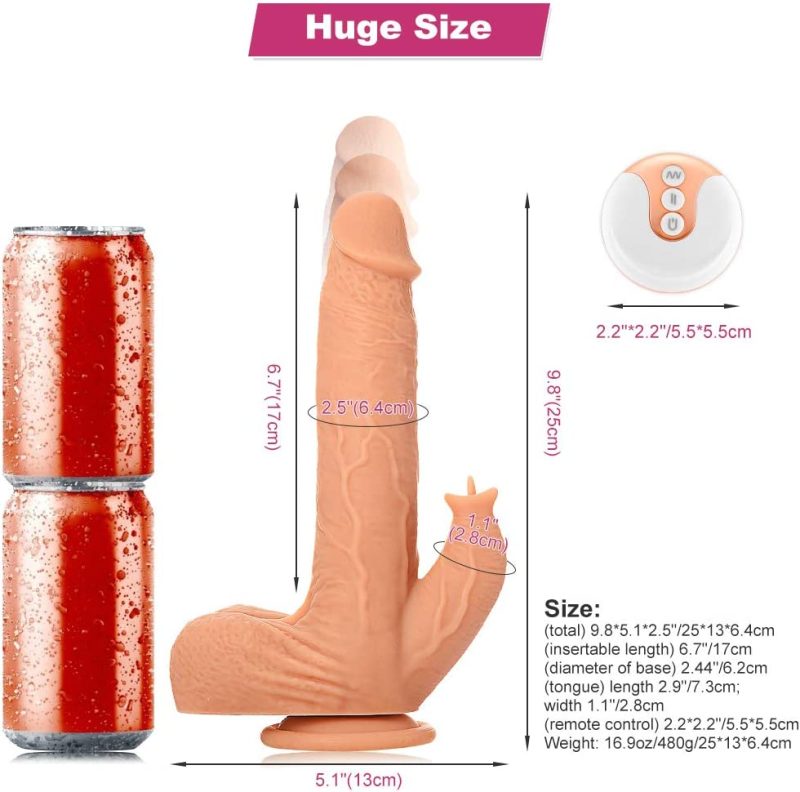 Thrusting Licker Dildo