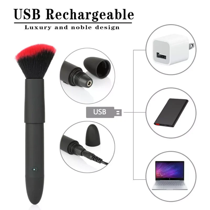 Detachable Makeup Brush Vibrator