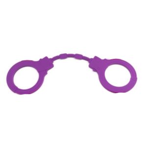 Rubber Handcuffs (Purple)