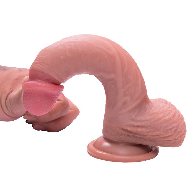 Pendy Silicone Dildo (Brown)