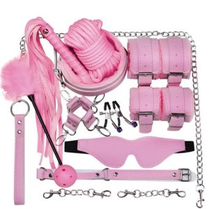 12 in 1 BDSM Kit (Pink)