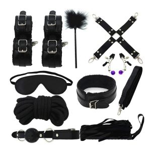 10pc Black BDSM Kit