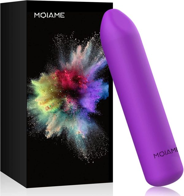 Rechargeable 100% Silicone Bullet Vibrator (Purple)