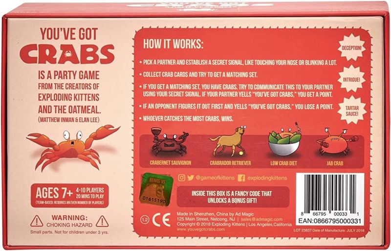 You've got Crabs by Exploding kittens