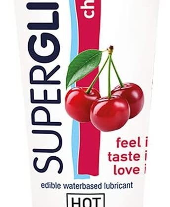 HOT Superglide edible lubricant waterbased - cherry - 75 ml