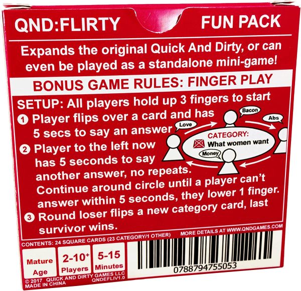 Quick and Dirty - Flirty Fun Pack