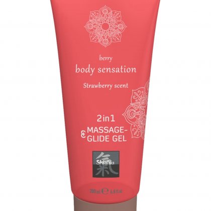 SHIATSU Massage- & Glide Gel 2in1 Strawberry