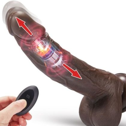 Black Mamba Dancing Vibrating Dildo - 9"