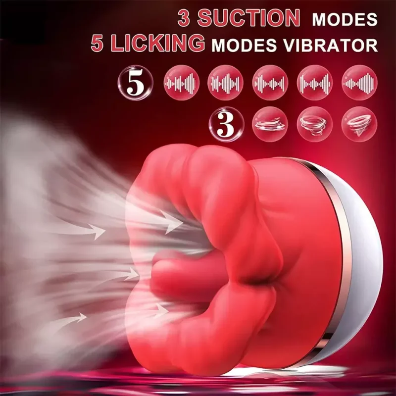 Big Mouth Tongue Rose Vibrator