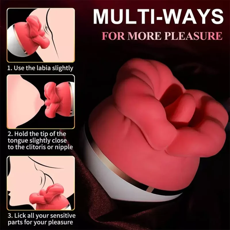 Big Mouth Tongue Rose Vibrator