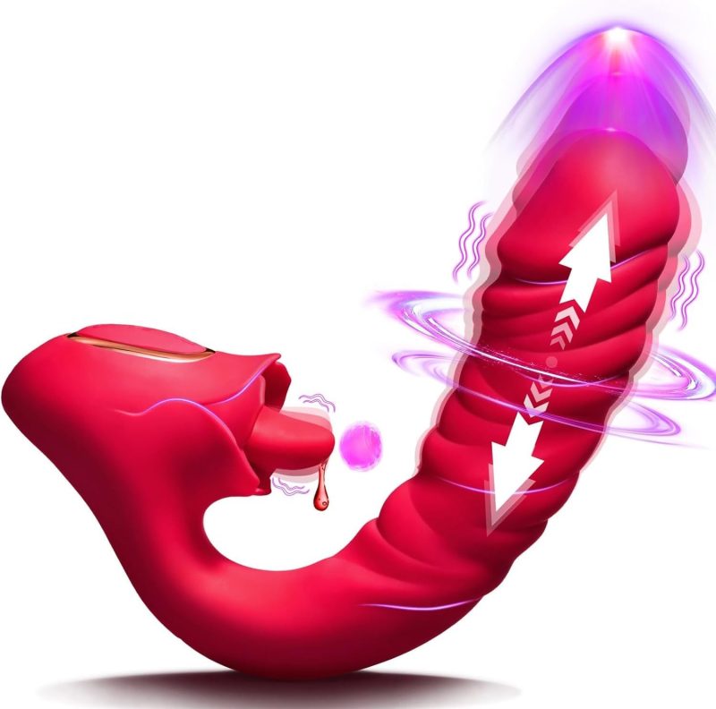 Alien Rose Tongue Retractable Vibrator