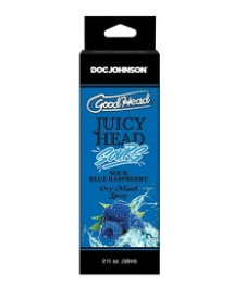 Doc Johnson Goodhead- Juicy Head Dry Mouth Spray -Blue Raspberry 2fl. oz / 60ml