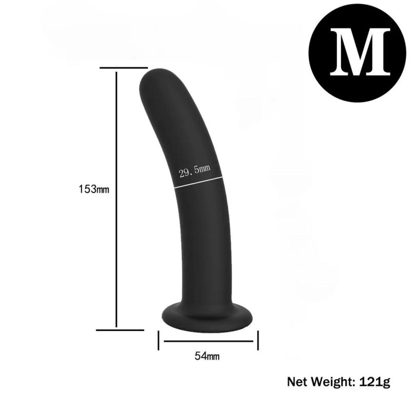 3pc Non Vibrating Strapon (Black)