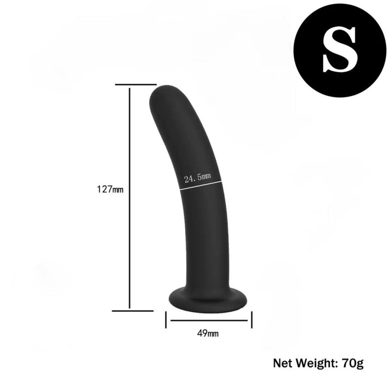 3pc Non Vibrating Strapon (Black)