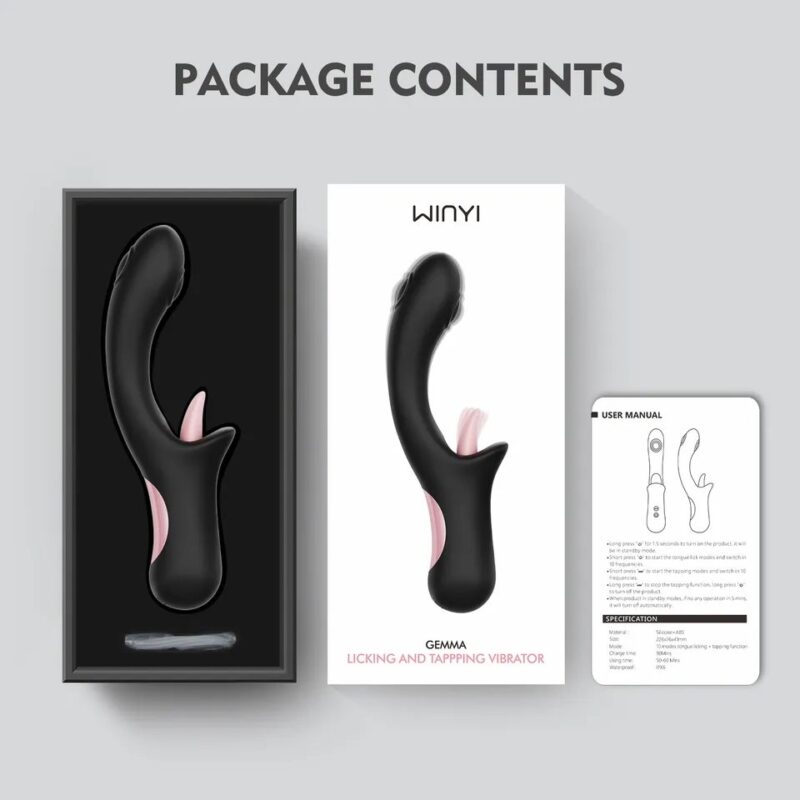 Winyi Gemma Licking & Tapping Vibrator