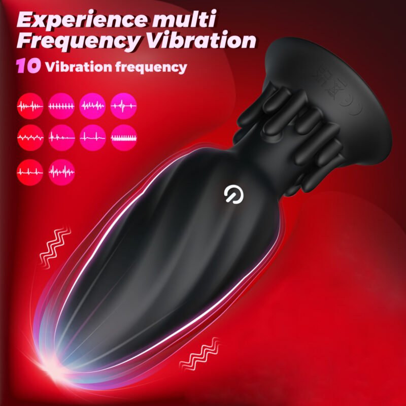 Rotating Anal Plug with Ticklers - App Controlled