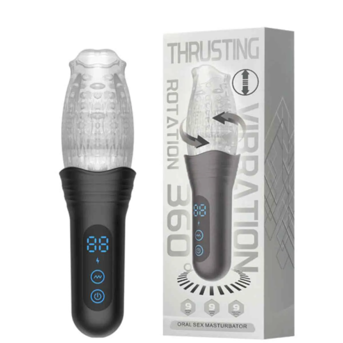 Thrusting Rotation Oral Sex Masturbator