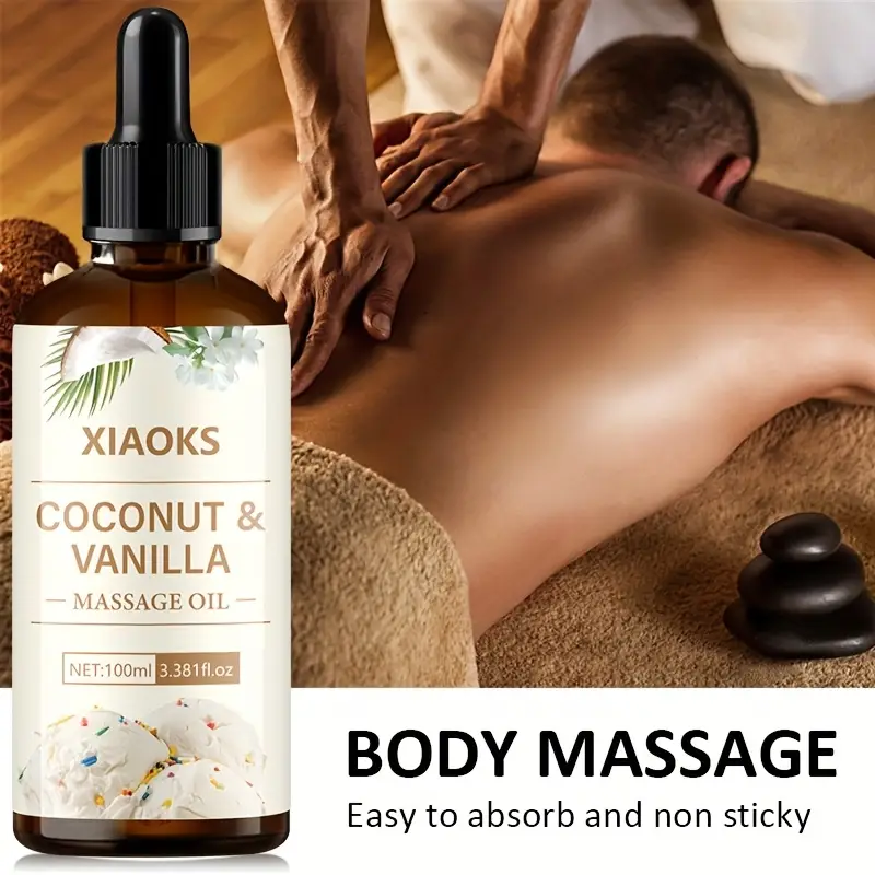 Xiaoks Coconut & Vanilla Massage Oil - 100ml
