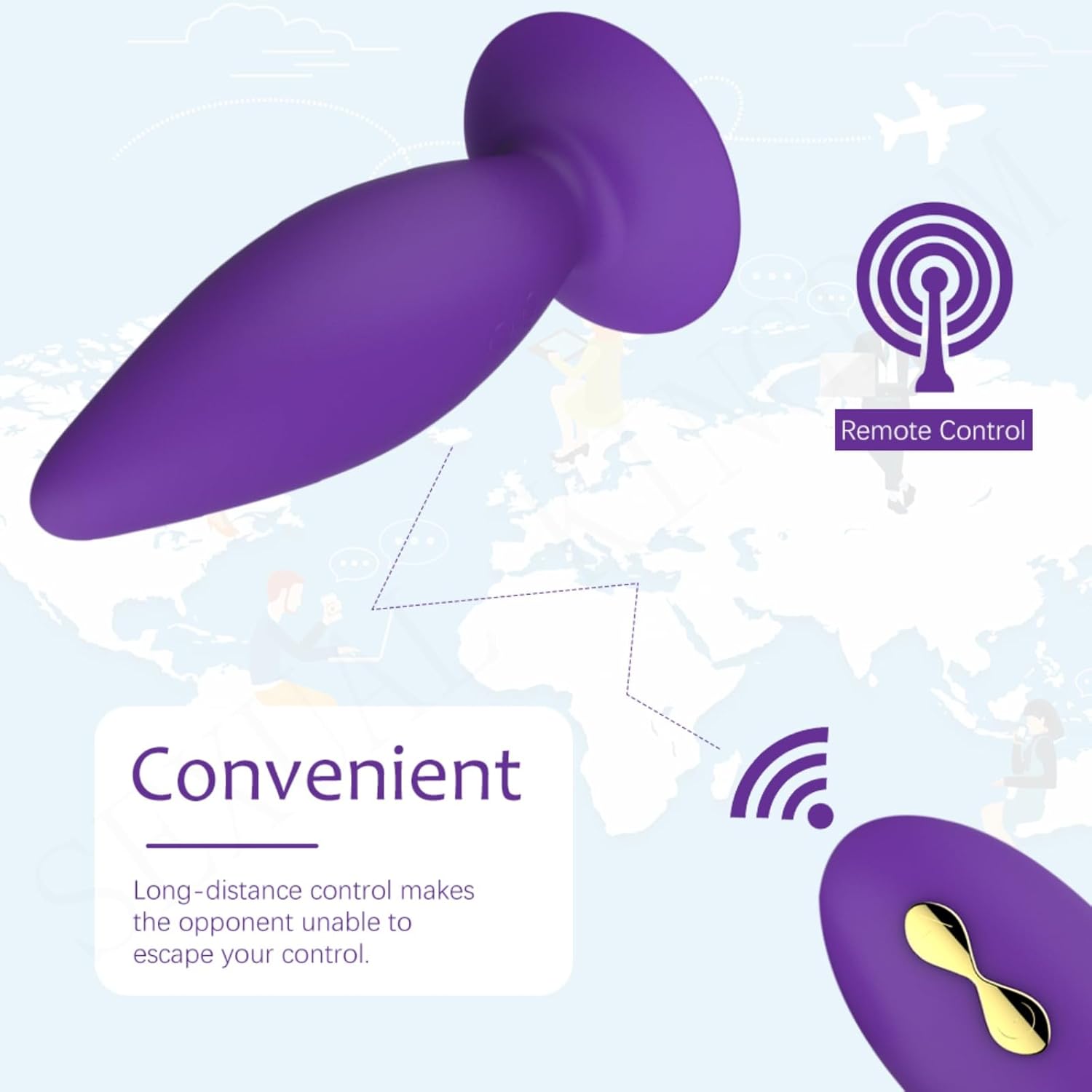 Wireless Remote Control Anal Plug