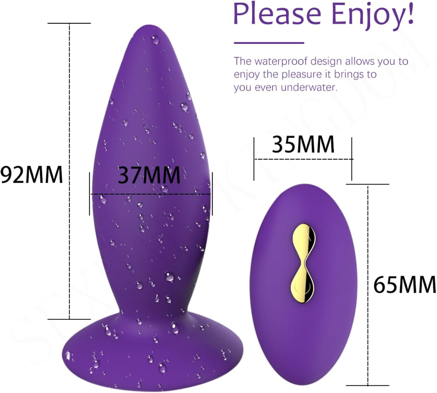 Wireless Remote Control Anal Plug
