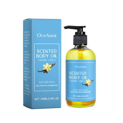 Scented Body Oil with Caramel Vanilla Scent