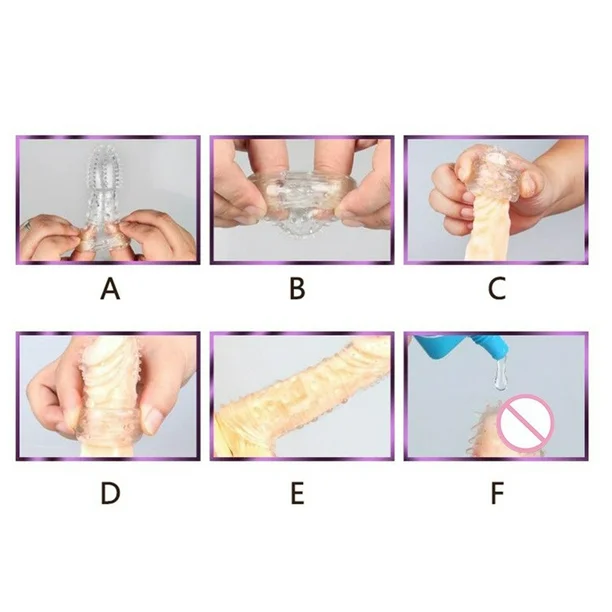 Silicone Reusable Spike Condom