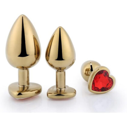 Heart Gem Butt Plug (Gold)