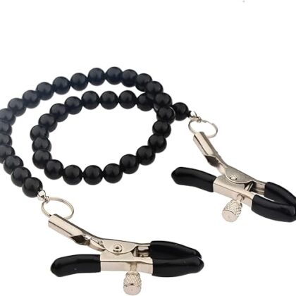 Nipple Clamp with Beaded Pearl Chain