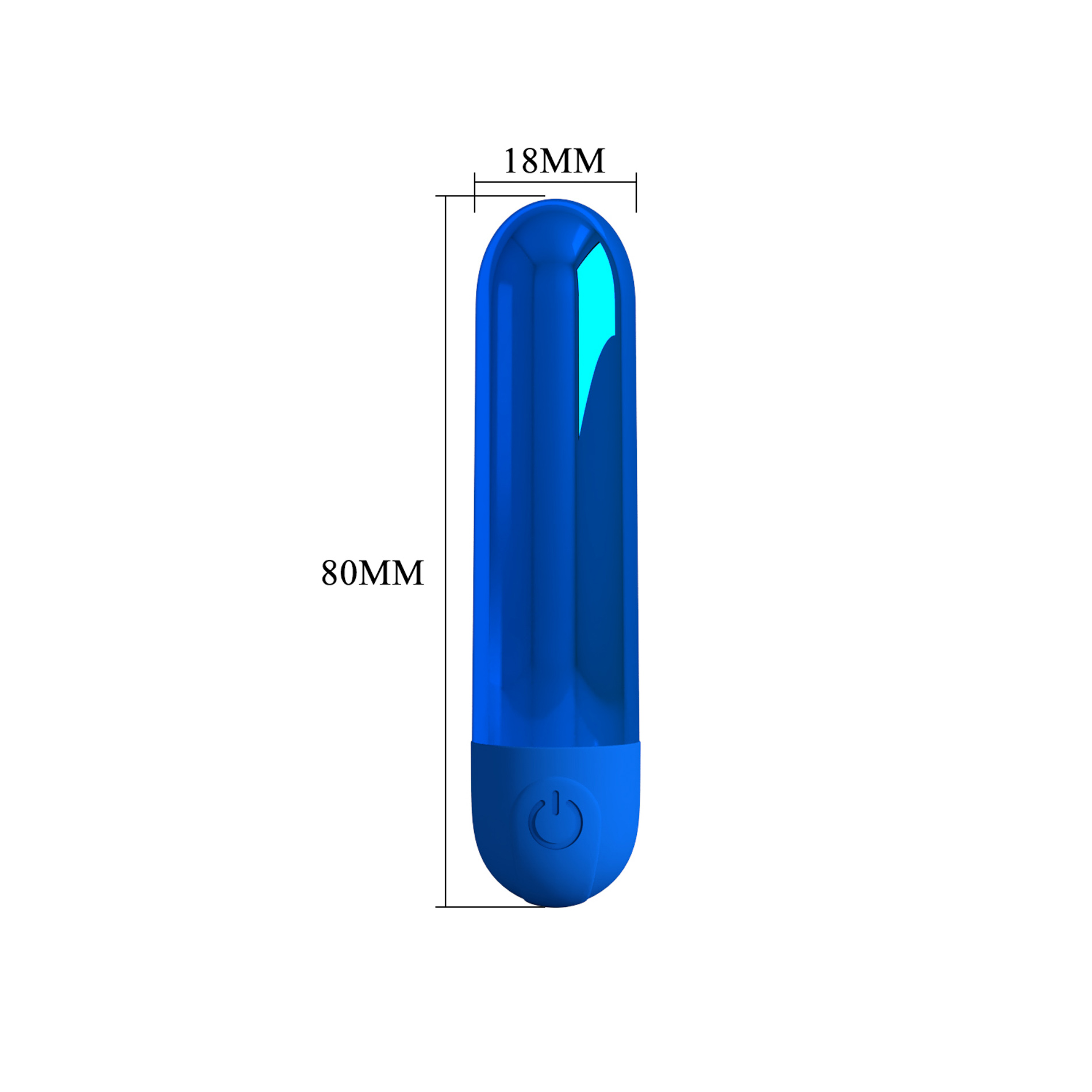 Rechargeable Bullet - Prettylove Kiwi (Mettalic Blue)