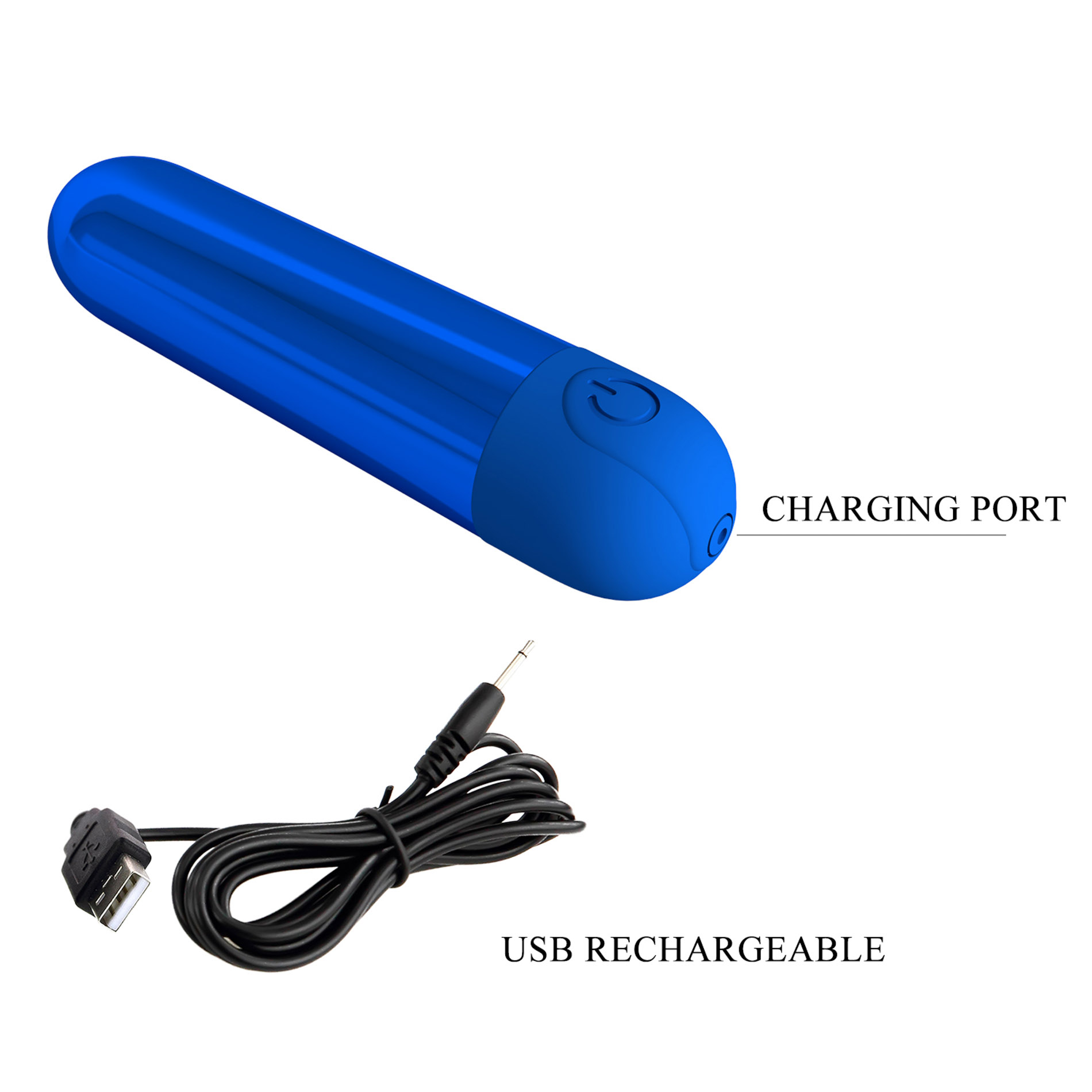 Rechargeable Bullet - Prettylove Kiwi (Mettalic Blue)