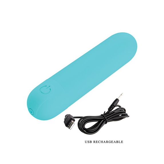 Rechargeable Bullet - Prettylove Stefan (Turquoise)