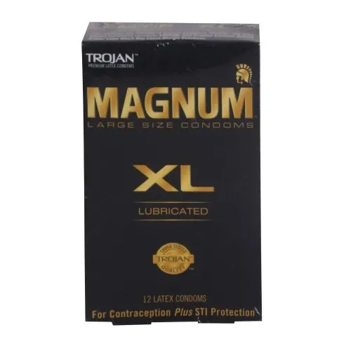 Trojan Condom Magnum Extra Large Lubricated 12 Pack