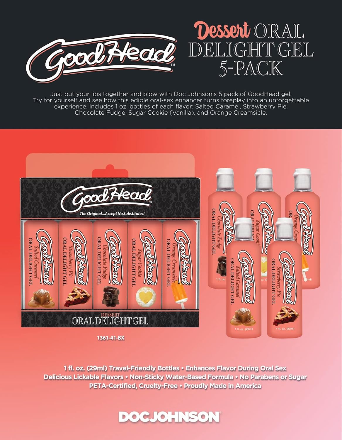 GoodHead Oral Delight Gel Desserts (5 Pack) 1oz