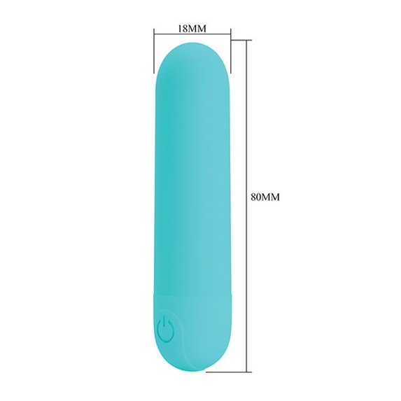Rechargeable Bullet - Prettylove Stefan (Turquoise)